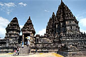 Prambanan - Candi Lara Jonggrang, overview of the temple complex 